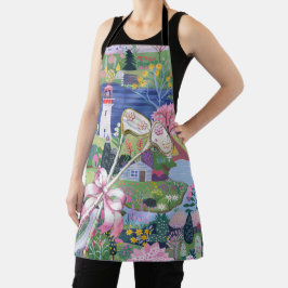 Golf thema met golfclub schort