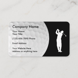 Golf Thema Modern Ontwerp Visitekaartje