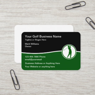 Golf Thema Moderne Visitekaartjes