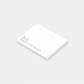 Golf thema Monogram Post-it® Notes (Schuin)