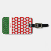 Golf thema patroon aangepaste naam bagagelabel (Voorkant horizontaal)