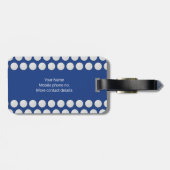 Golf thema patroon aangepaste naam marine bagagelabel (Achterkant horizontaal)