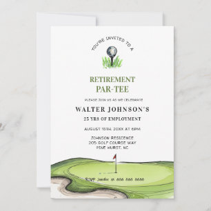 Golf Thema pensioen PAR-TEE  Kaart