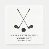 Golf Thema Retirement Party Servetten (Voorkant)