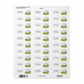 Golf Thema Retouradres Etiket (Full Sheet)