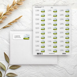 Golf Thema Retouradres Etiket