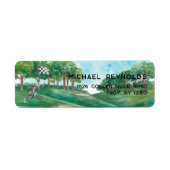 Golf Thema Retouradreslabel Etiket (Voorkant)