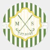 Golf Thema Sticker Aangepaste Crest (Voorkant)