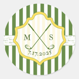 Golf Thema Sticker Aangepaste Crest