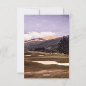 Golf thema Sympathy Begrafenisfoto Dank u kaart (Achterkant)