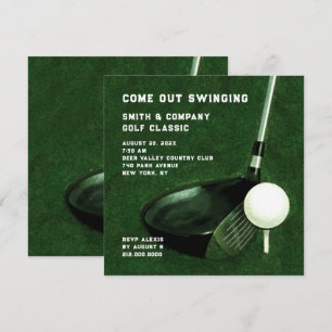 Golf Thema Uitnodiging