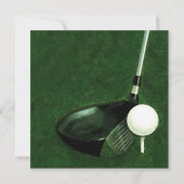 Golf Thema Uitnodiging (Achterkant)