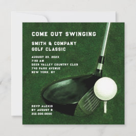 Golf Thema Uitnodiging
