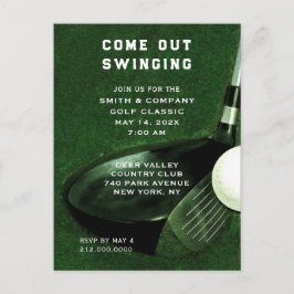 Golf Thema Uitnodiging