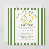 Golf Thema Uitnodiging - "Par-Tee" (Voorkant)