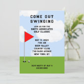 Golf Thema Uitnodigingen (Staand voorkant)