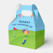 Golf Thema Verjaardagsfeest Partij Bedankdoosjes (Achterkant)