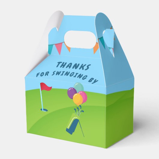 Golf Thema Verjaardagsfeest Partij Bedankdoosjes (Achterkant)