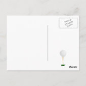Golf Thema Verjaardagsfeestje Briefkaart (Achterkant)
