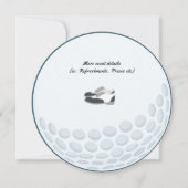 Golf Thema Verjaardagsfeestje Kaart (Achterkant)
