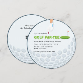 Golf Thema Verjaardagsfeestje Kaart