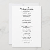 Golf thema, Viering van het leven begrafenisprogra Kaart (Achterkant)