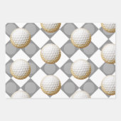 Golf thema voor golfer inpakpapier vel (Voorkant 3)