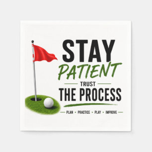 Golf thema voor Golfer Pensioenfeest  Servet