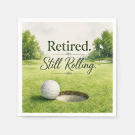 Golf thema voor Golfer Pensioenfeest Servet