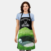 Golf thema voor golfer schort (Gedragen)
