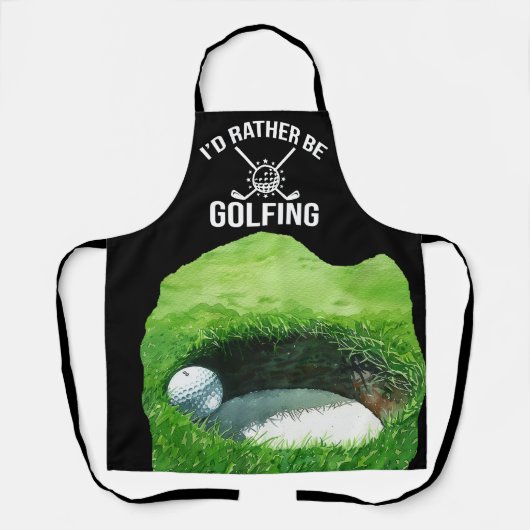 Golf thema voor golfer schort (Voorkant)