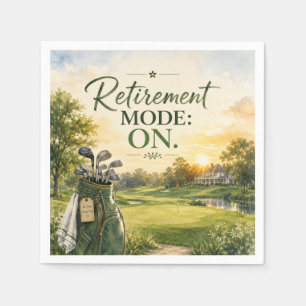 Golf thema voor Golfers Pensioenfeest  Servet