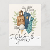 Golf thema voor papa briefkaart (Voorkant)