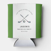 Golf thema vrijgezellenfeest blikjeskoeler (Voorkant)