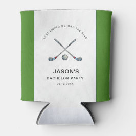 Golf thema vrijgezellenfeest blikjeskoeler