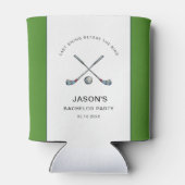 Golf thema vrijgezellenfeest blikjeskoeler (Achterkant)