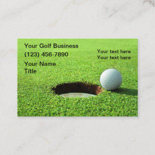 Golf Thema Zakelijke Kaarten Visitekaartje