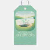 Golf themafeest cadeaulabel (Voorkant)