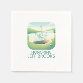 Golf themafeest servet