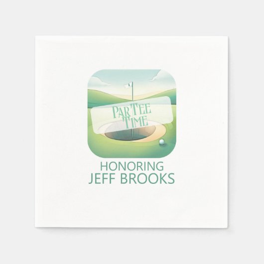Golf themafeest servet (Voorkant)