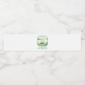 Golf themafeest waterfles etiket (Enkel label)