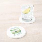 Golf themafeest zandsteen onderzetter (Zijkant)