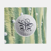 Golf Theme 60 & Tee’d Off Birthday Party Gift Fleece Deken (Voorkant (Horizontaal))