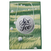 Golf Theme 60 & Tee’d Off Birthday Party Medium Cadeauzakje (Voorkant)