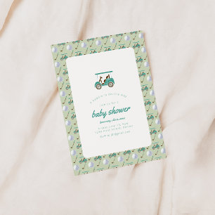 Golf Theme Baby shower Invitation Sjabloon Kaart
