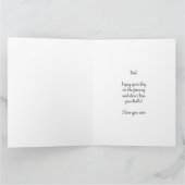 Golf Theme Birthday Kaart voor Golfers (Binnen)