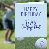 Golf Theme Birthday Kaart voor Golfers