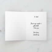 Golf Theme Birthday Kaart voor Golfing Dad (Binnen)