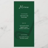 Golf Theme Birthday Party Menu Card (Voorkant)