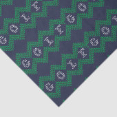 Golf Theme Blue Kerstfeestay Tissue Paper Tissuepapier (Detail)